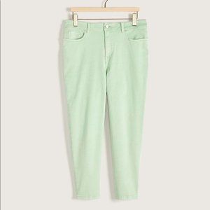 Addition Elle Women Mint Green Pastel Slim Leg Denim Plus Size 16